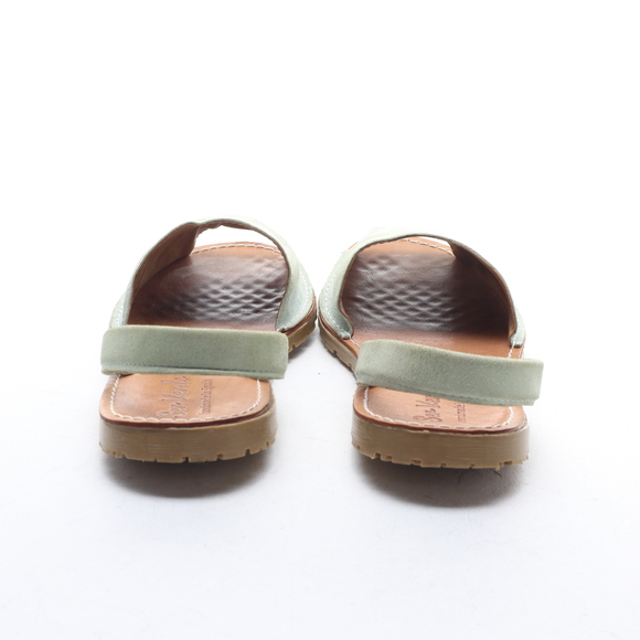 Sen Verde Women Suede Leather Open Toe Sling Back Sandals EU 37 Green - Picture 10 of 16